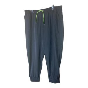 NWT ASOS‎ Womens Size L Black Drawstring Waistband Shell Jogger